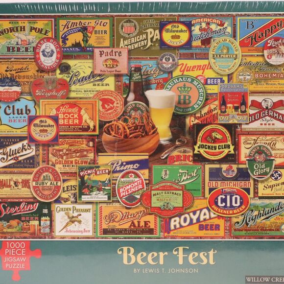 Beer Fest 1000 piece puzzle Willow Creek NEW - Picture 1 of 7